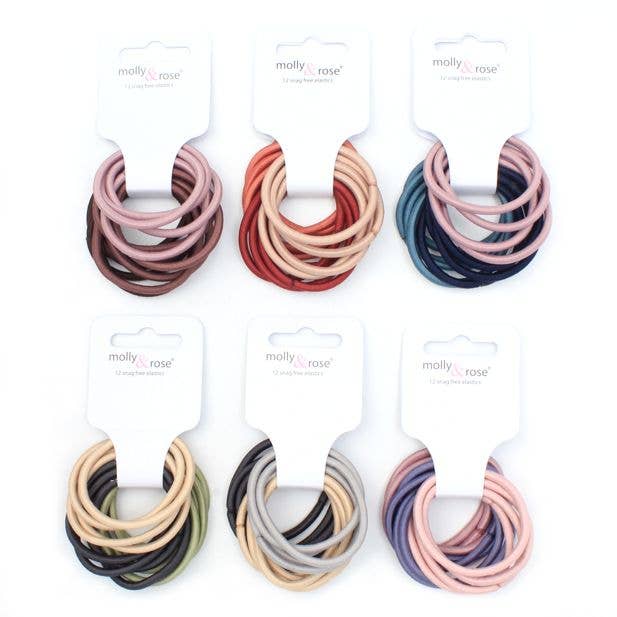 Inca UK – wholesale Hårsnoddar – Dam – Resår - Blandat - Kort om 12 - 4mm tjockt
