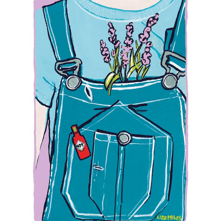 Lizz Miles Art - Wholesale Art Print - Overalls2
