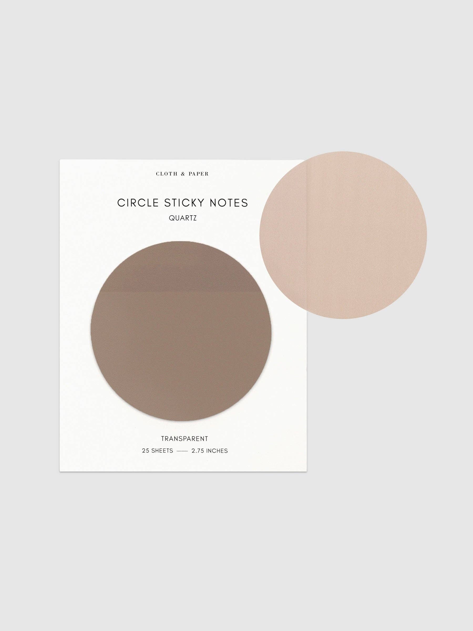 Cloth & Paper - Wholesale Sticky notes - Transparent Circle Sticky Notes29