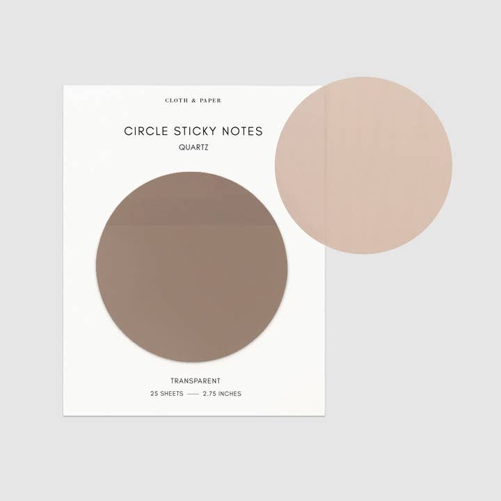 Cloth & Paper - Wholesale Sticky Notes - Transparent Circle Sticky Notes25