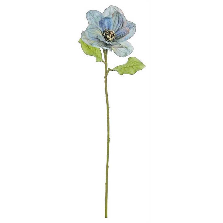 Select Artificials, Inc. - Wholesale Artificial Flowers - Magnolia X1, 26", Antique Blue