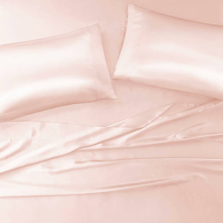 Olliix - Wholesale Bedding Pillowcase/Sham - Luxury Satin 2-Piece Pillowcase Set, Blush Pink4