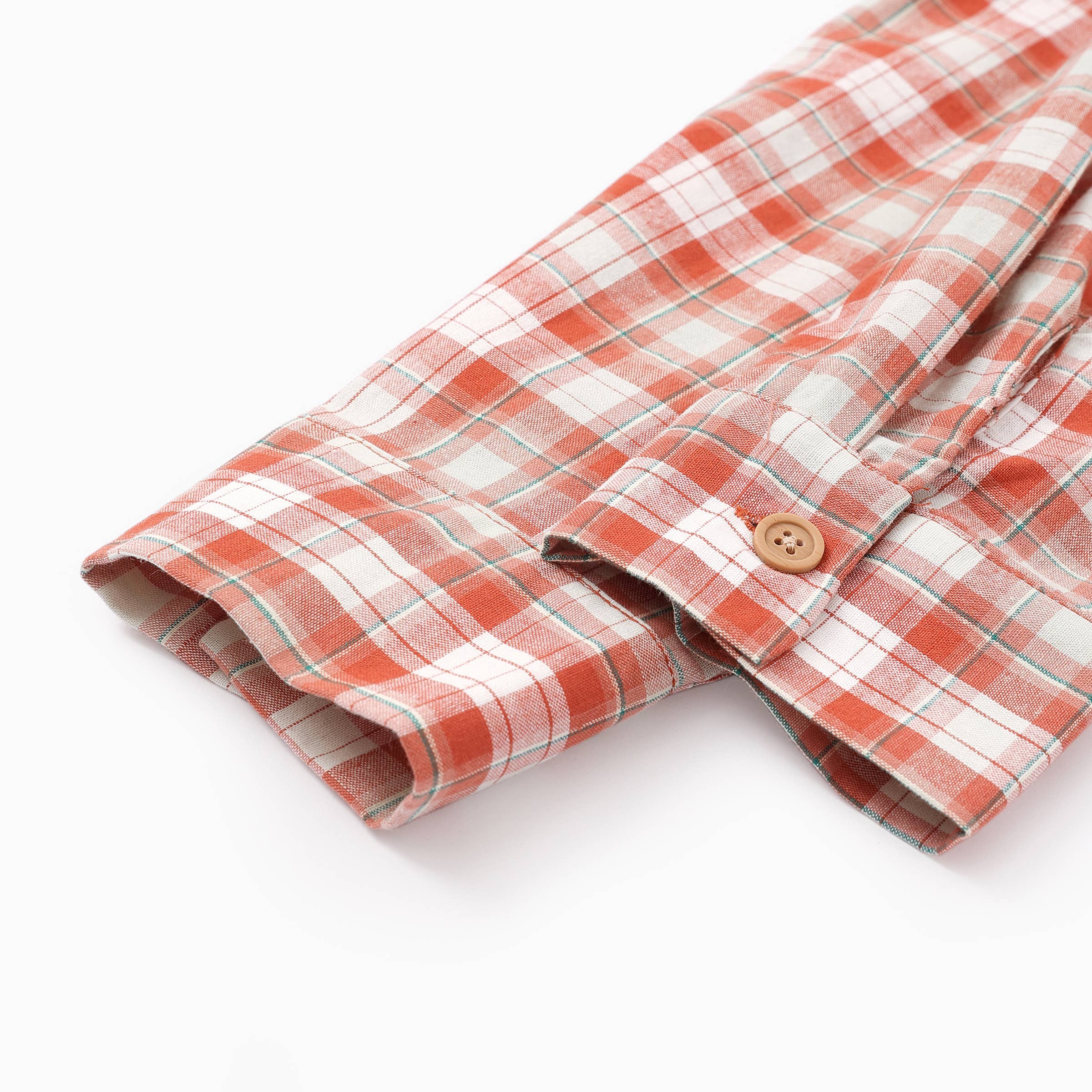 Orange Family Matching Plaid Shirt or Shirred Bodice Tiered Dress for wholesale on Faire27