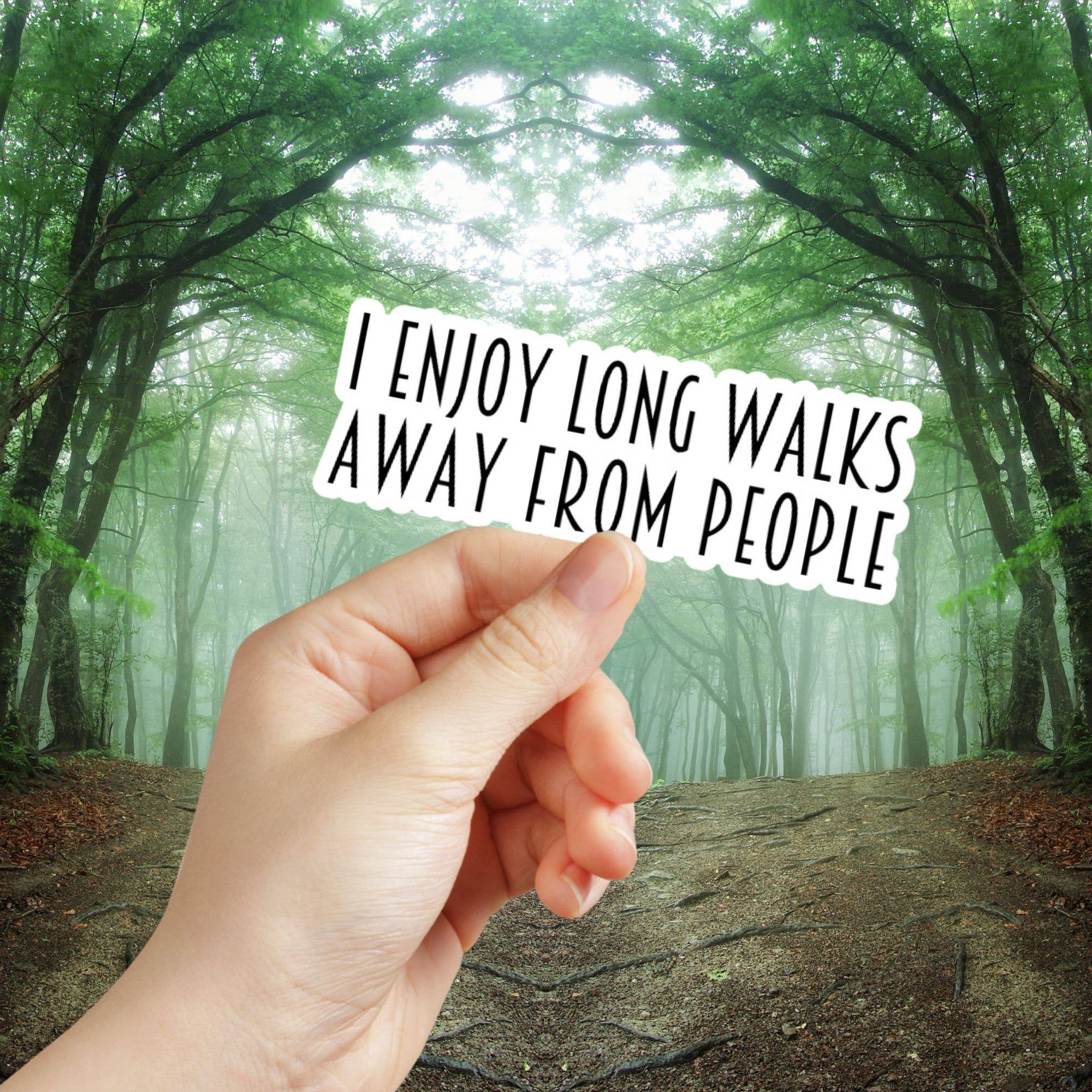 Roxanne Johnston Designs - Wholesale Sticker - I Enjoy Long Walks Away From People Sticker3