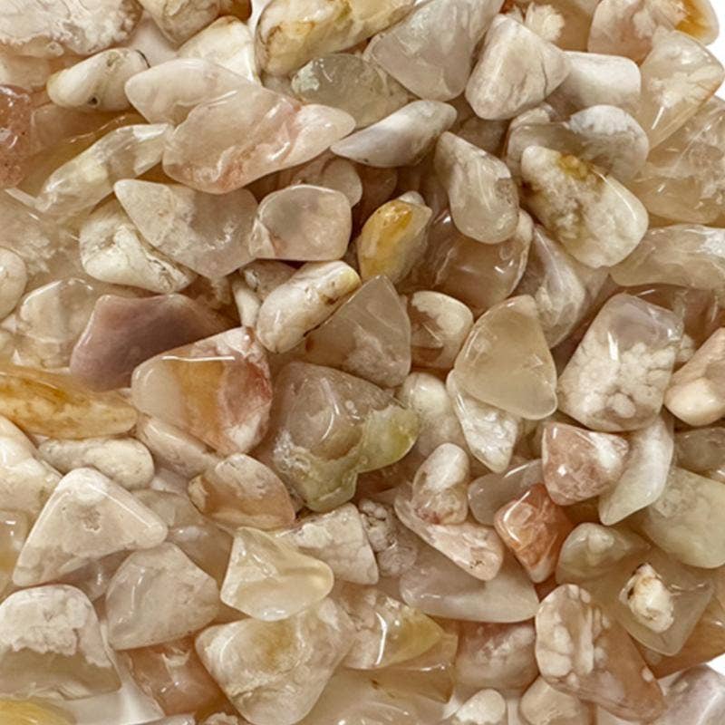 La Boîte à Cailloux - Wholesale Spiritual Stone/Crystal - Cherry Blossom Agate Madagascar A (tumbled stone)0
