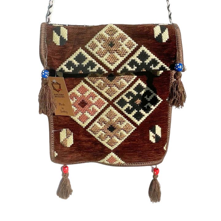 Borsa Kilim - Cioccolato per la vendita all'ingrosso da parte di AW Artisan