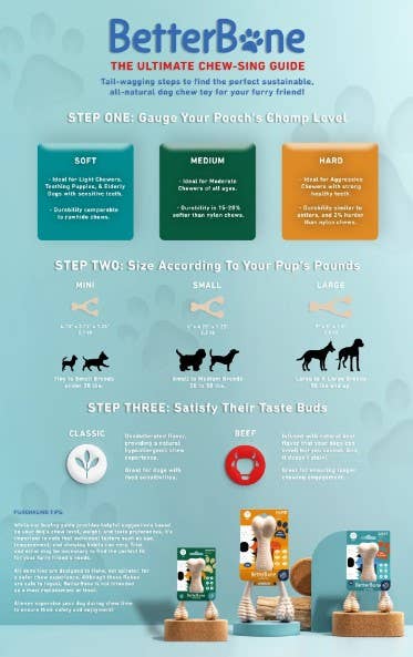 Pet Palette Distribution - Wholesale Pet Chew Toy - Dog - BetterBone Medium Classic Dog Chew Toy Small4