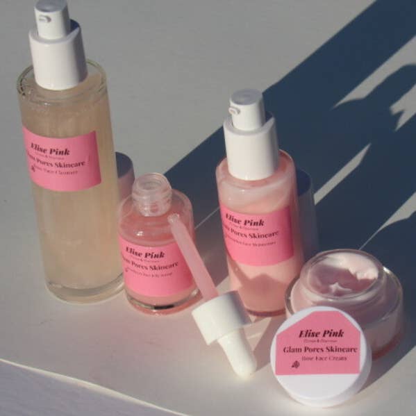 Glam Pores Skincare Set for wholesale by Elise Pink