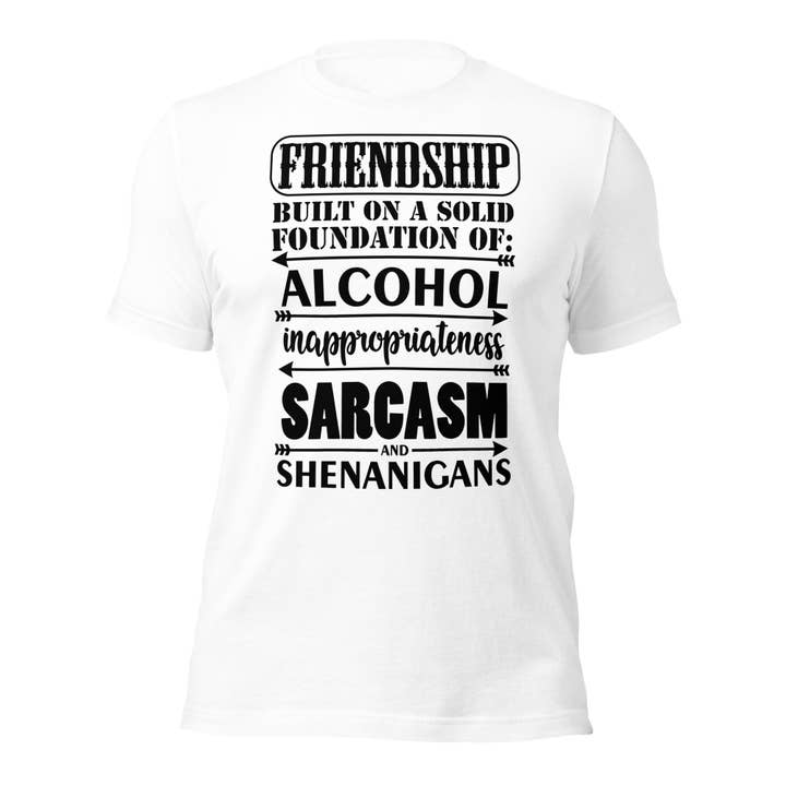 Camiseta unisex Friendship Built on Foundation para venta al por mayor de Black and Gifted LLC