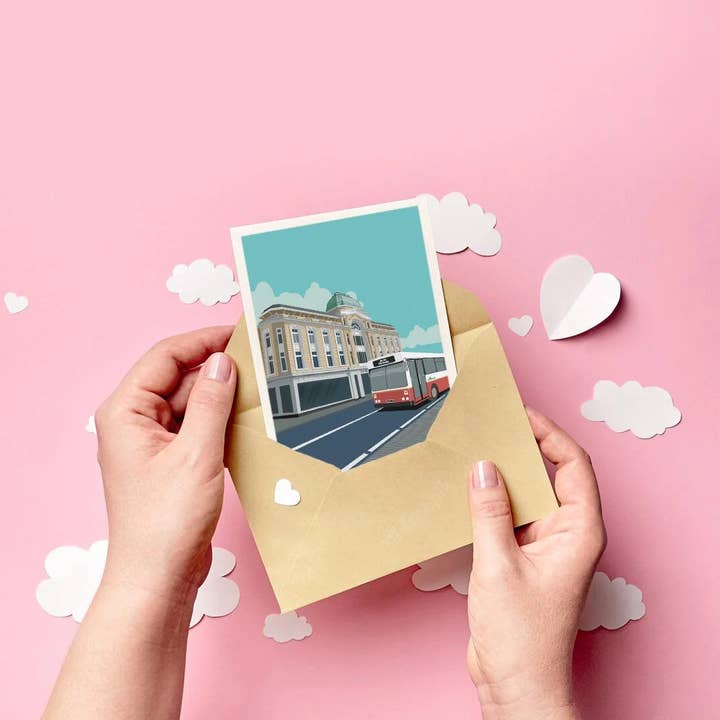 Cork, Ireland - Eco-Friendly Greeting Card for wholesale by Hapenny Design