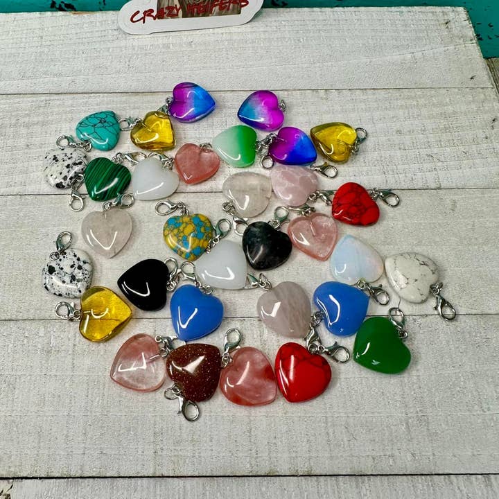 Clip-on Charms- Hearts for wholesale by Crazy Heifers Wholesale