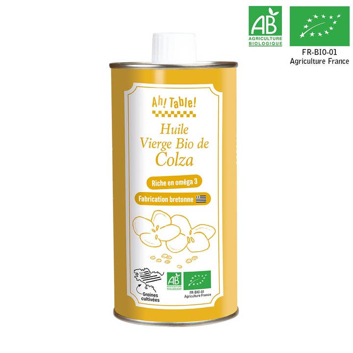 Ecodis - Grand Beau – Großhandel Speiseöl – Bio-Rapsöl Nativ 0,5 L - Ah! Table!0