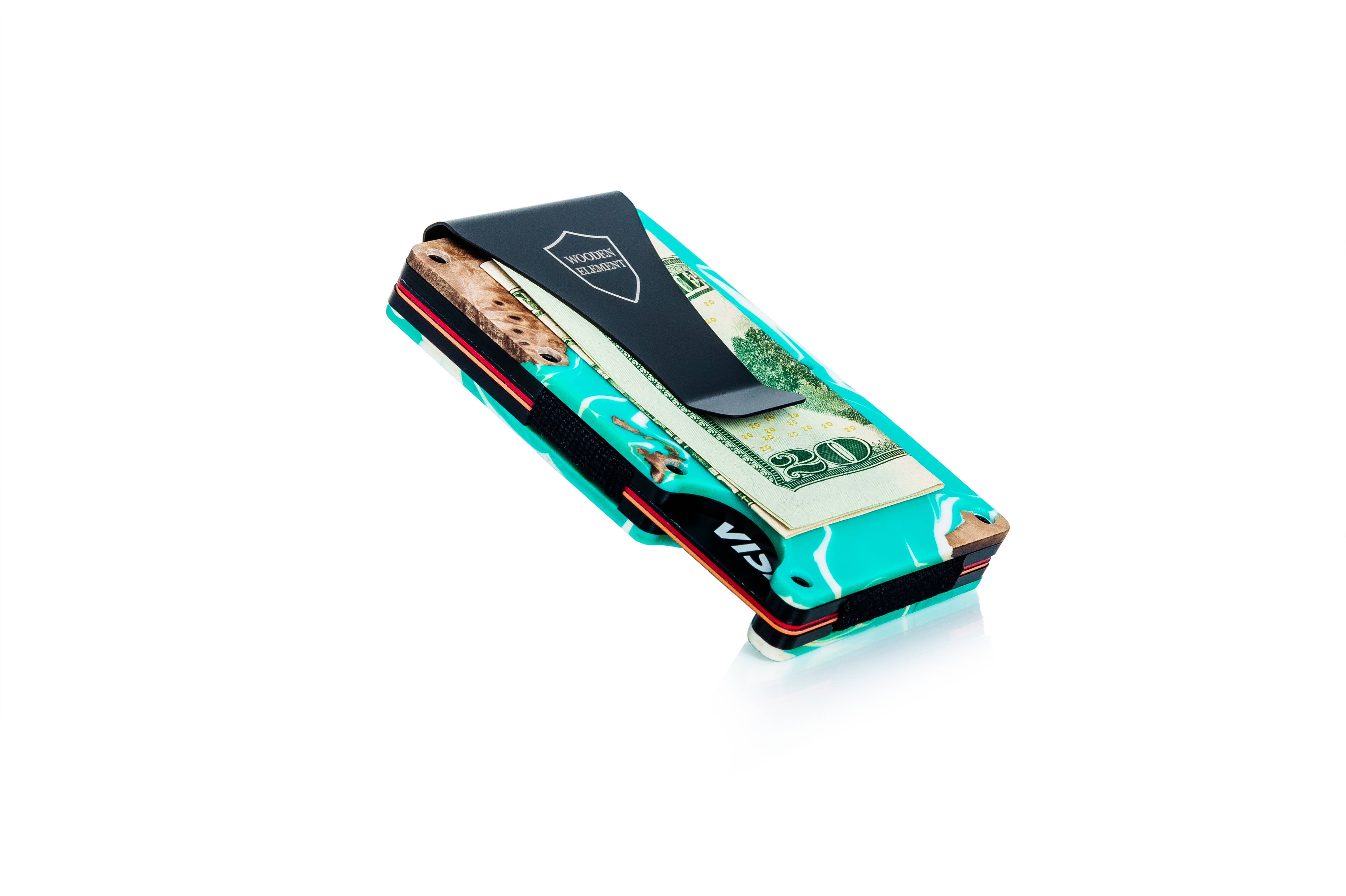 Wooden Element - Vente Portefeuille – unisexe - Portefeuilles intelligents en bois/résine - lot assorti de 1121