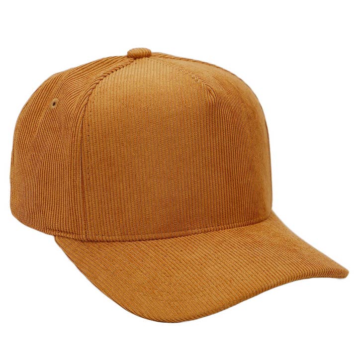 Cap Zone – wholesale Baseballkeps - Unisex – Premium keps i bomullscord med fem paneler och lätt böjd skärm4