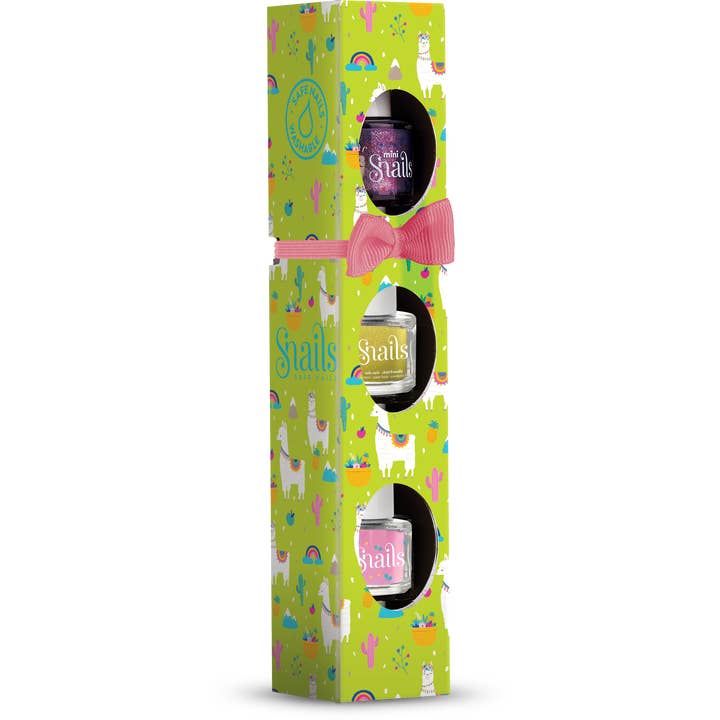 Mini Snails neglelak 3-pak med lama for engroshandel hos Safe'N'Beautiful