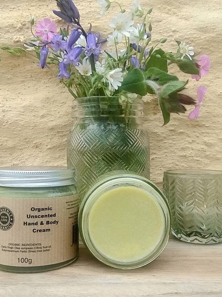 Organic Unscented Hand & Body Cream for wholesale by Heavenly Organics Skin Care