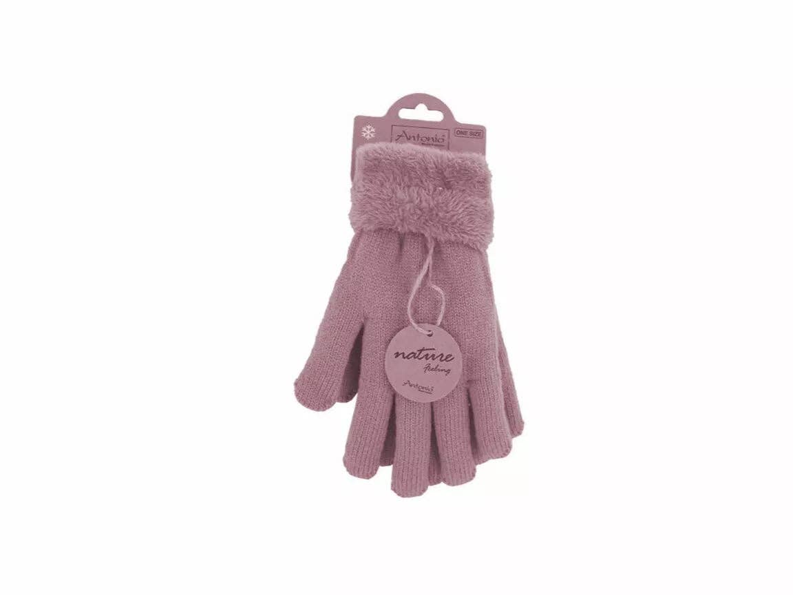 VewoTex - Wholesale Gloves - Women's - Lined Women's Knit Gloves » Teddy Winter Gloves » Super Soft Finger Gloves14