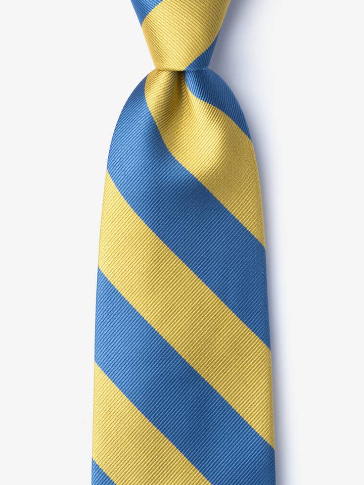 Bleu et or - College Collegiate Stripe - Couleurs de l'école pour la vente par Wild Ties