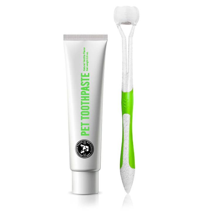 Precious Tails - Wholesale Pet Brush - Cat/Dog - P.T. Supply Co. Triple-Sided Pet Toothbrush Kit5