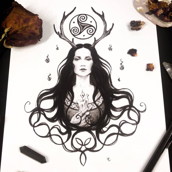 Brigid - Art Print for wholesale by The Art of Annabelle Lewis