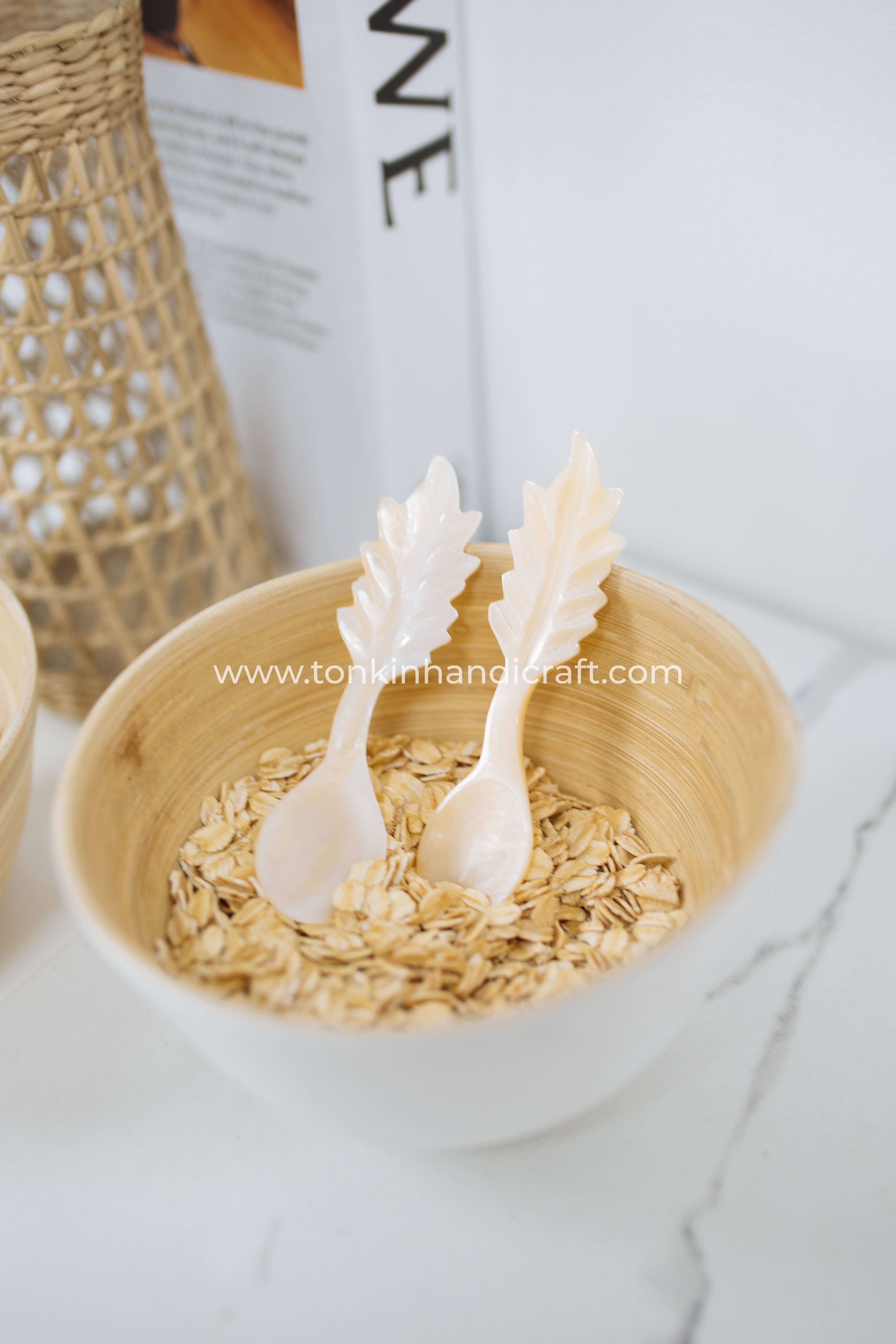 Tonkin Handicraft - Vendita all'ingrosso Cucchiai (posate) - Cucchiaio a foglia in madreperla9