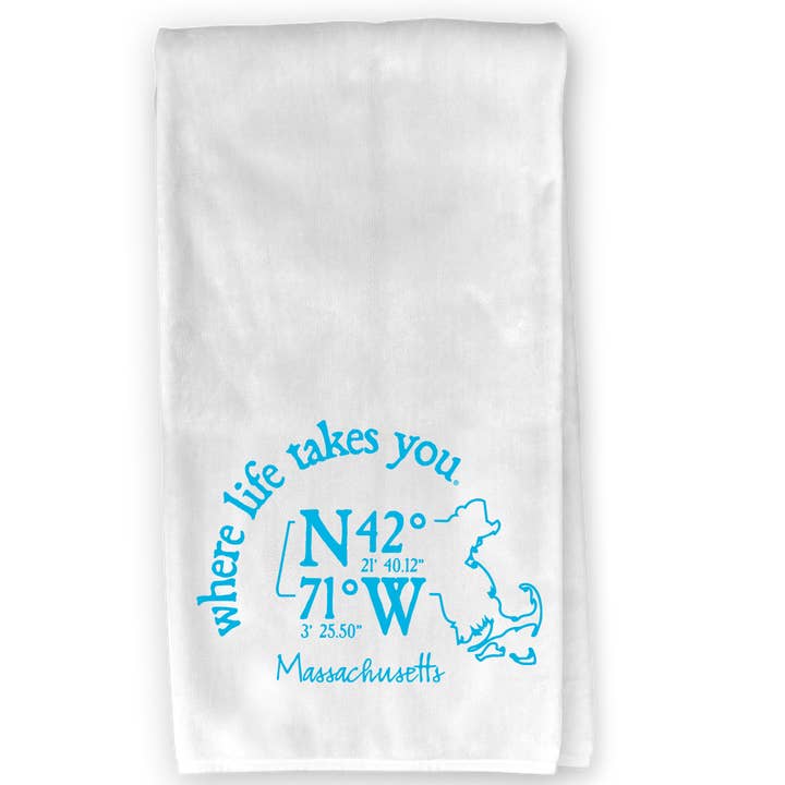 Massachusetts Coordinate Kitchen Towel - WLTY for wholesale by The Buffalo Works