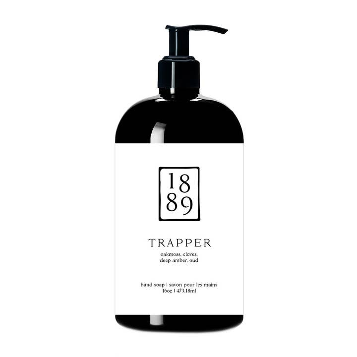 Sabonete Líquido 16oz - Trapper por atacado de 1889 Wax Lighting