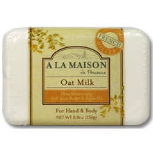 A La Maison - Wholesale Bar Soap - A La Maison Oat Milk Bar Soap 8.8oz
