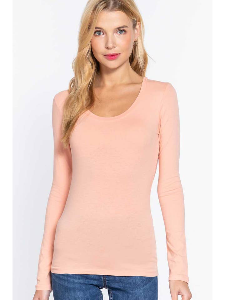 Vanilla Monkey - Wholesale Knit Top - Women's - Long Sleeve Scoop Neck Basic Top35