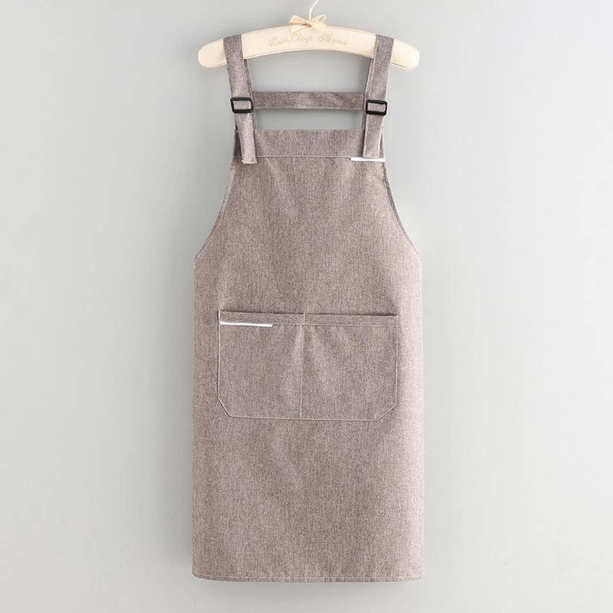 ACCITY - Wholesale Apron - Fabric coating Solid Color apron with pockets bulk_CWMM20372