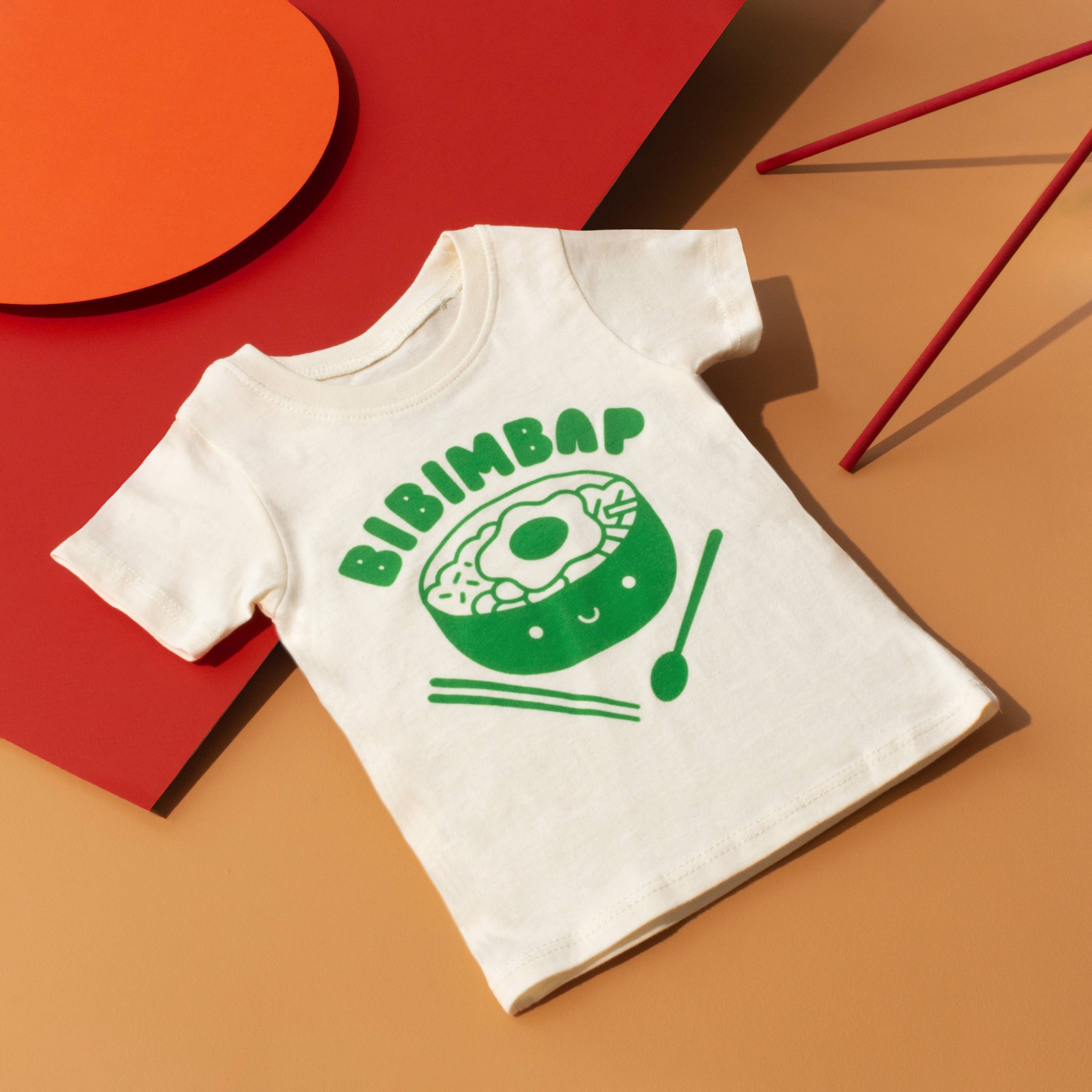 Mochi Kids - Vente T-shirt sérigraphié – enfant - T-shirt graphique pour enfants Kawaii Bibimbap
