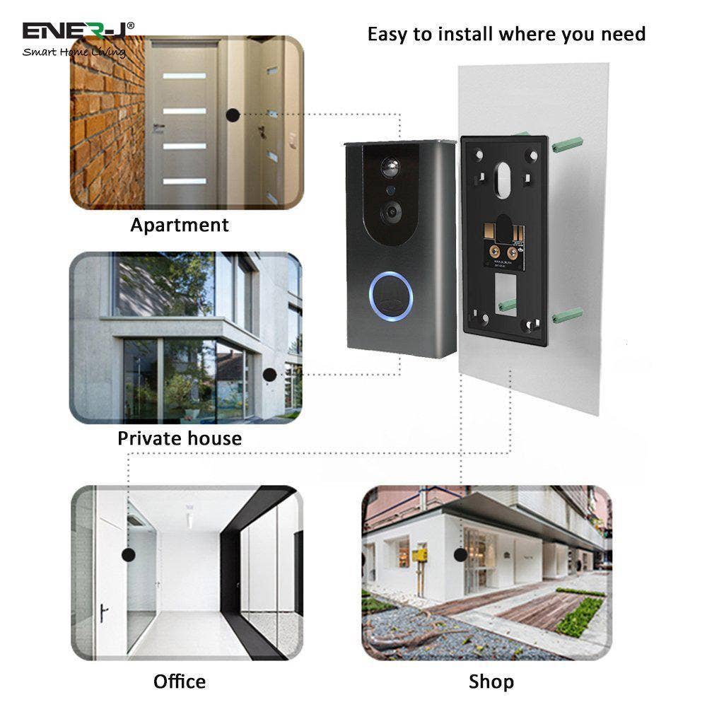 ENER-J - Wholesale Camera Strap - Smart Wireless Video Door Bell with In-Built Battery7