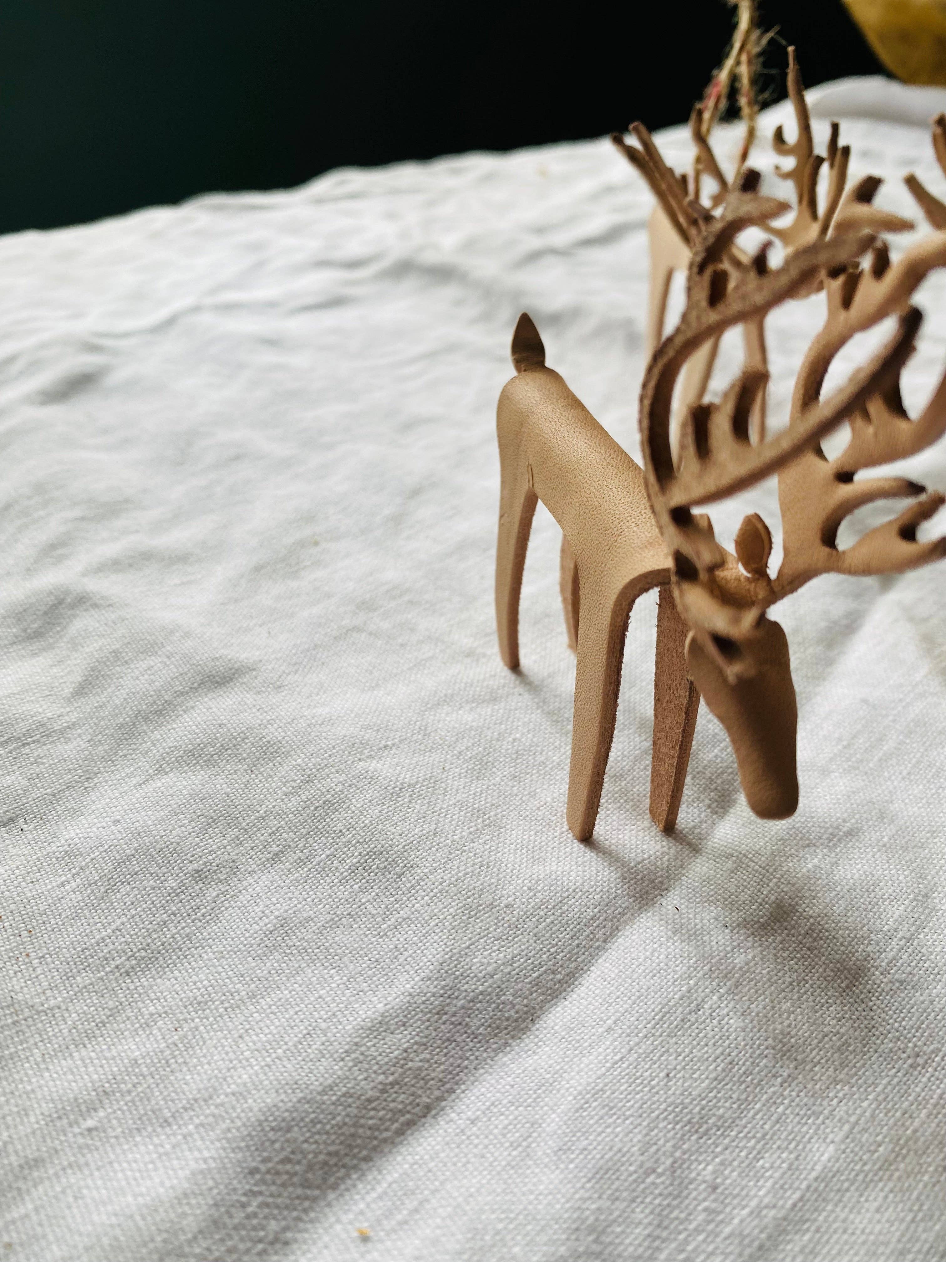 The Merchant Studio – wholesale Ornament – Leather Reindeer Ornament24