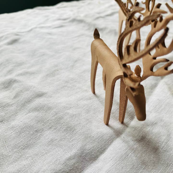 The Merchant Studio – wholesale Ornament – Leather Reindeer Ornament24