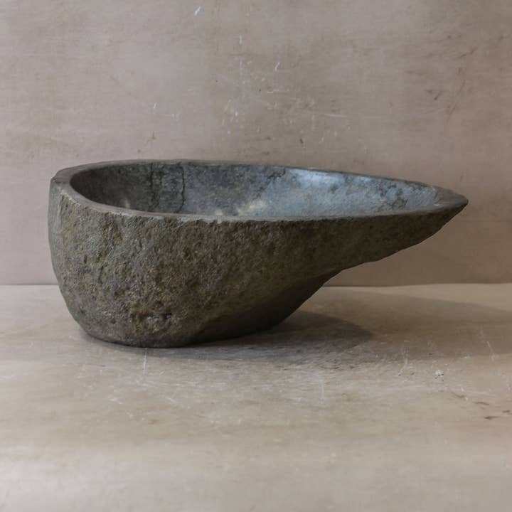 Botanical Boys - Vente Ensemble d'accessoires pour salle de bain - Lavabo en pierre de rivière - n° 10