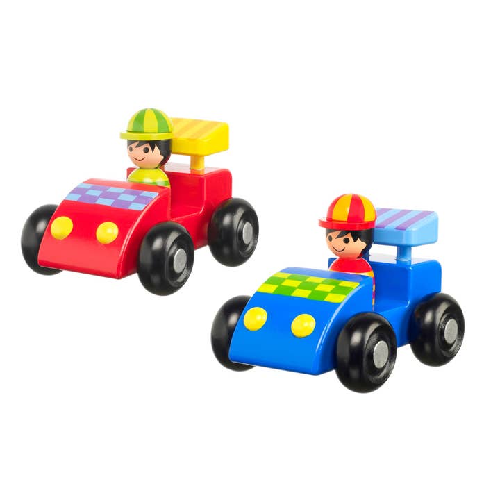 Racing Car Set (Wooden) for wholesale by Orange Tree Toys