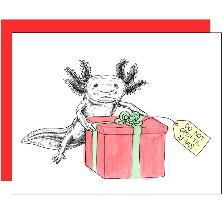 Carte Axolotl pour la vente par Erin A. Ellis