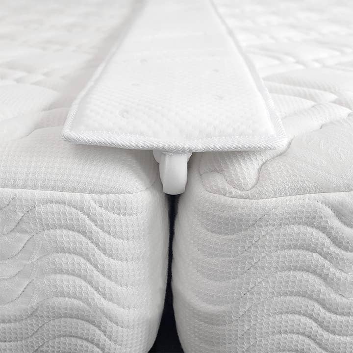 74.8” Bed Bridge Pad, Twin to King Bed Converter, White for wholesale on Faire