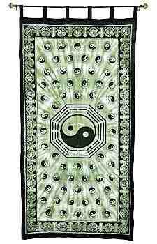 GREENROOTS USA LLC - Wholesale Curtain - Ying Yang Curtain (Green) - 44"X88"0