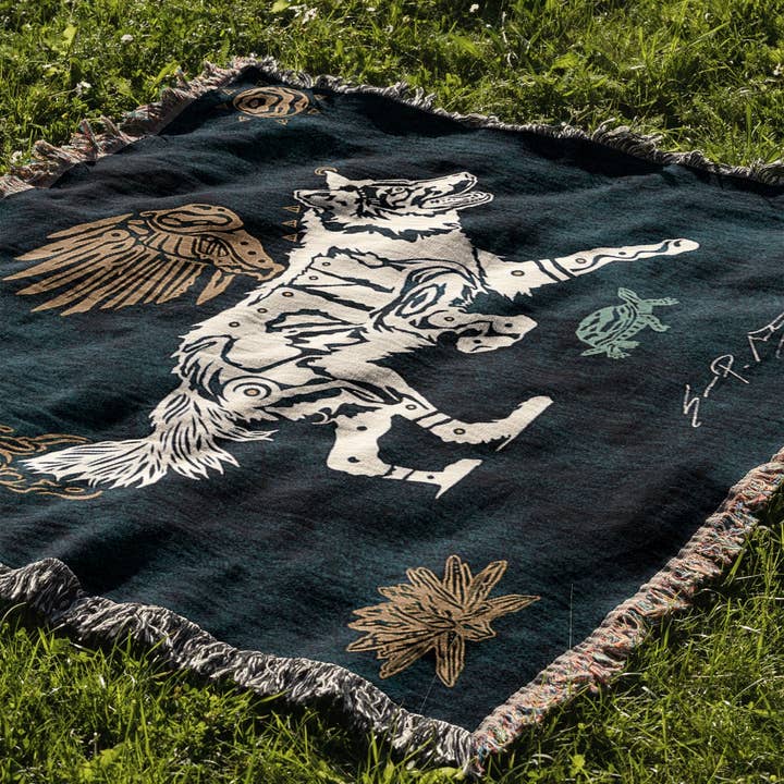 Sean Martorana - Wholesale Throw Blanket - AEON Wolf Blanket3