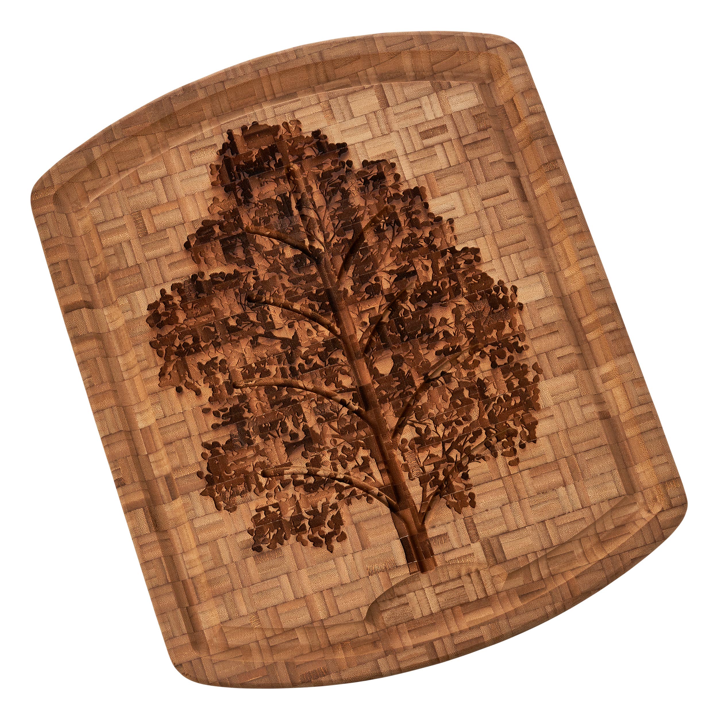 Totally Bamboo - Wholesale Cutting Board - Family Tree Carving Board with Juice Groove4