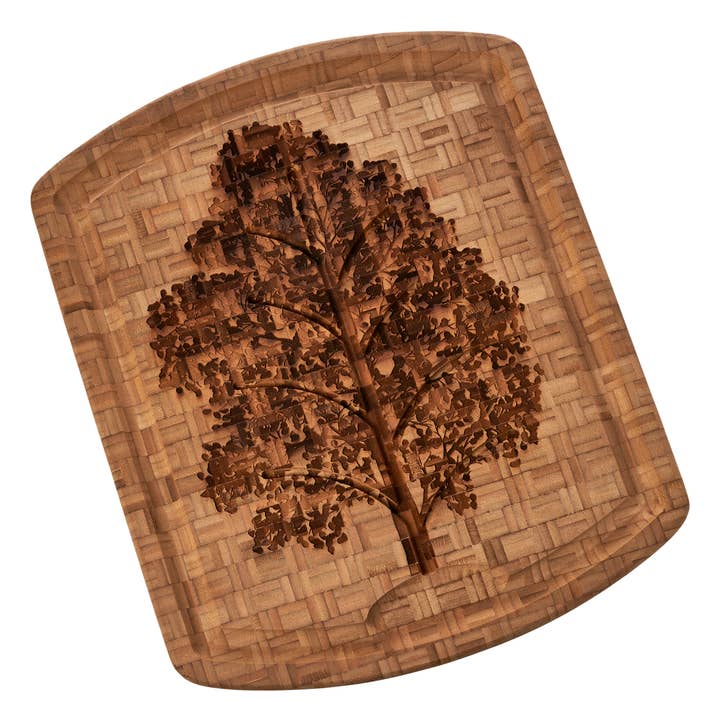 Totally Bamboo - Wholesale Cutting Board - Family Tree Carving Board with Juice Groove4