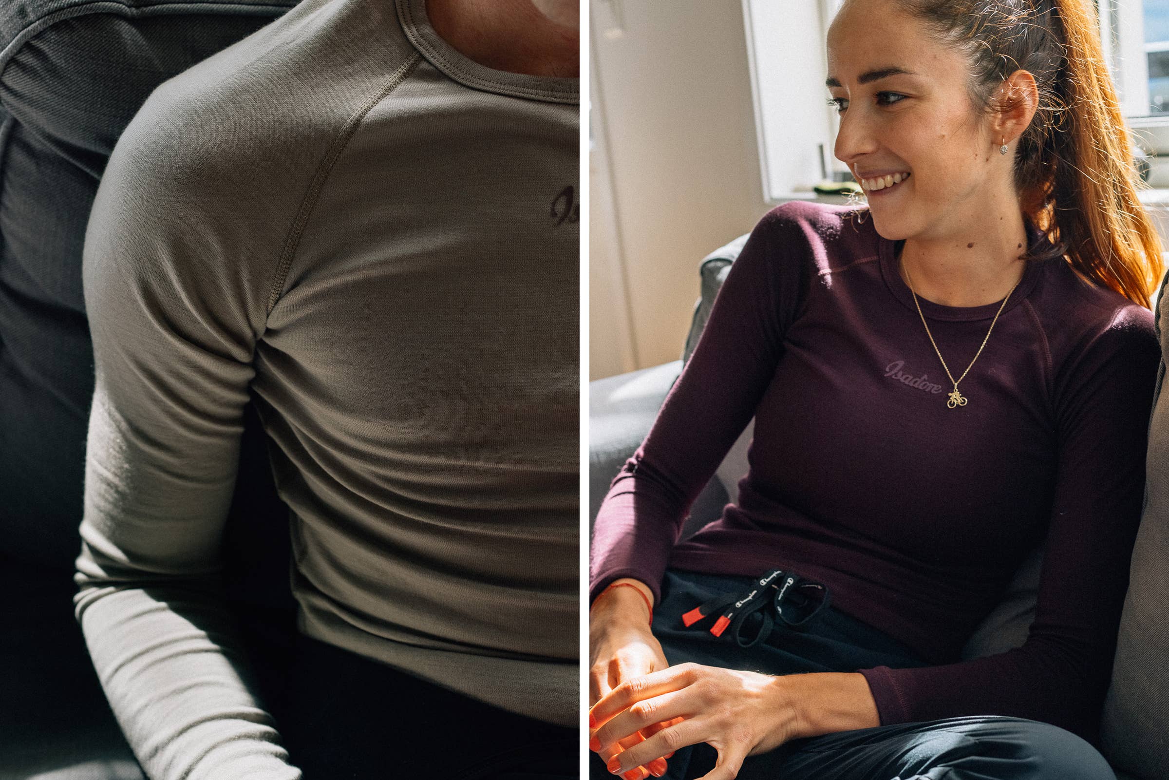 Isadore Apparel - Wholesale Athletic Top - Women's - Women's Merino Long Sleeve Baselayer3