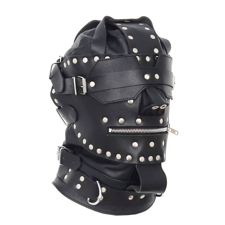 The Master Tanners - Wholesale Sex Toy - BDSM Hood Sensory Deprivation Mask Leather Bondage Hood