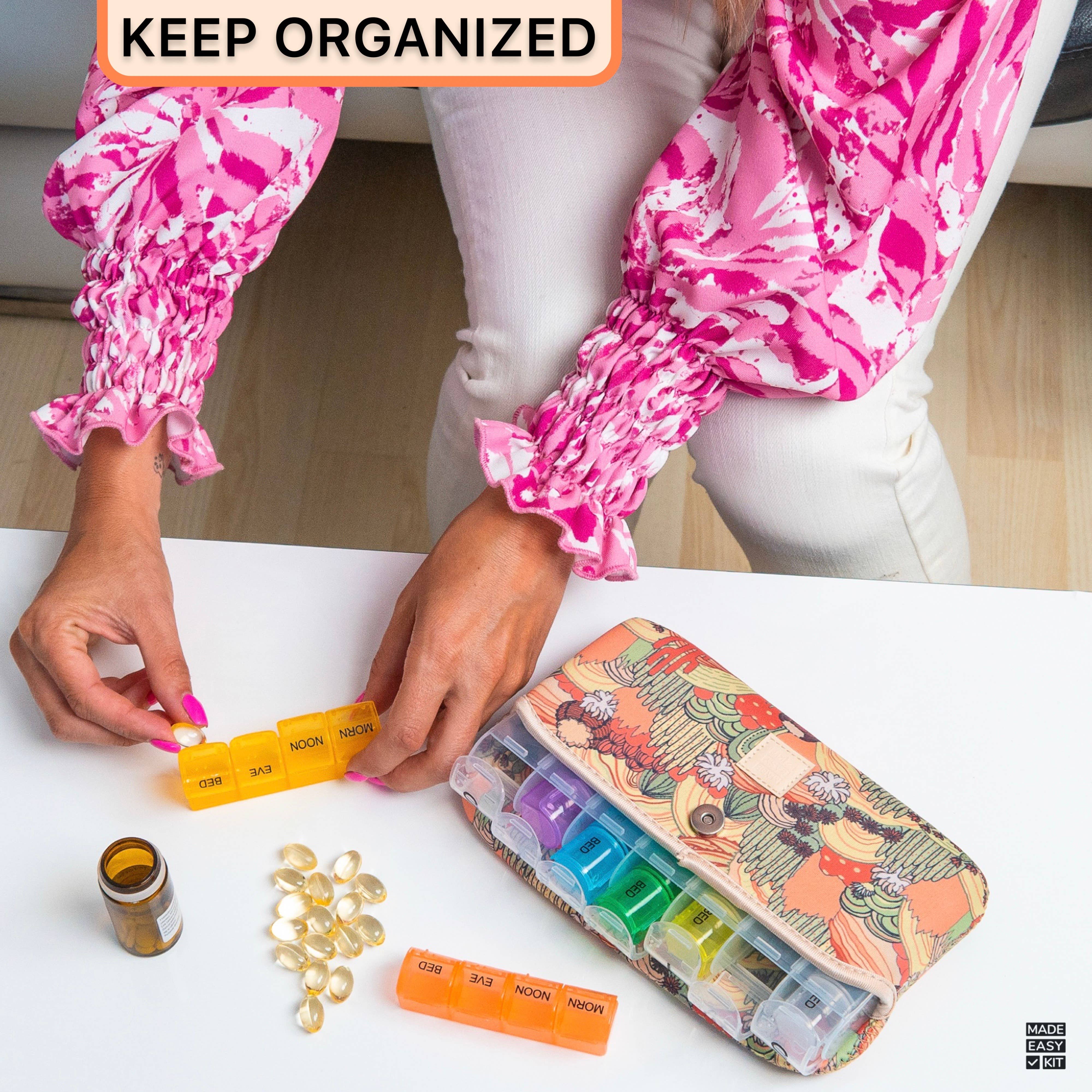 MADE EASY KIT – wholesale Pill organiser – Made Easy Kit Pill Case Large 7-Day / 28 Compartments21