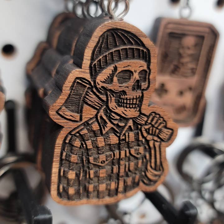 Porte-clés Bûcheron Mort pour la vente par Two Makers Crew