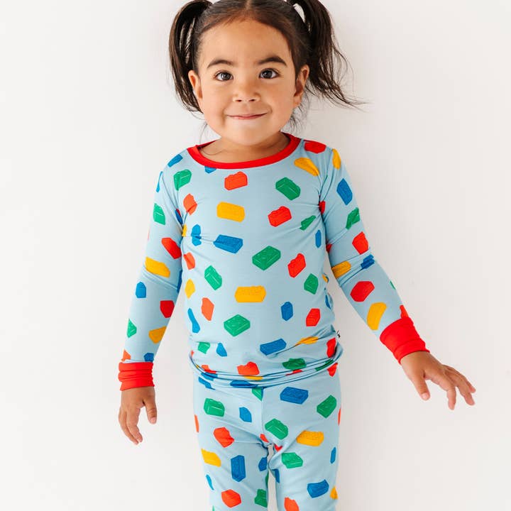 Building Blocks Kids Pajamas for wholesale by Kiki + Lulu