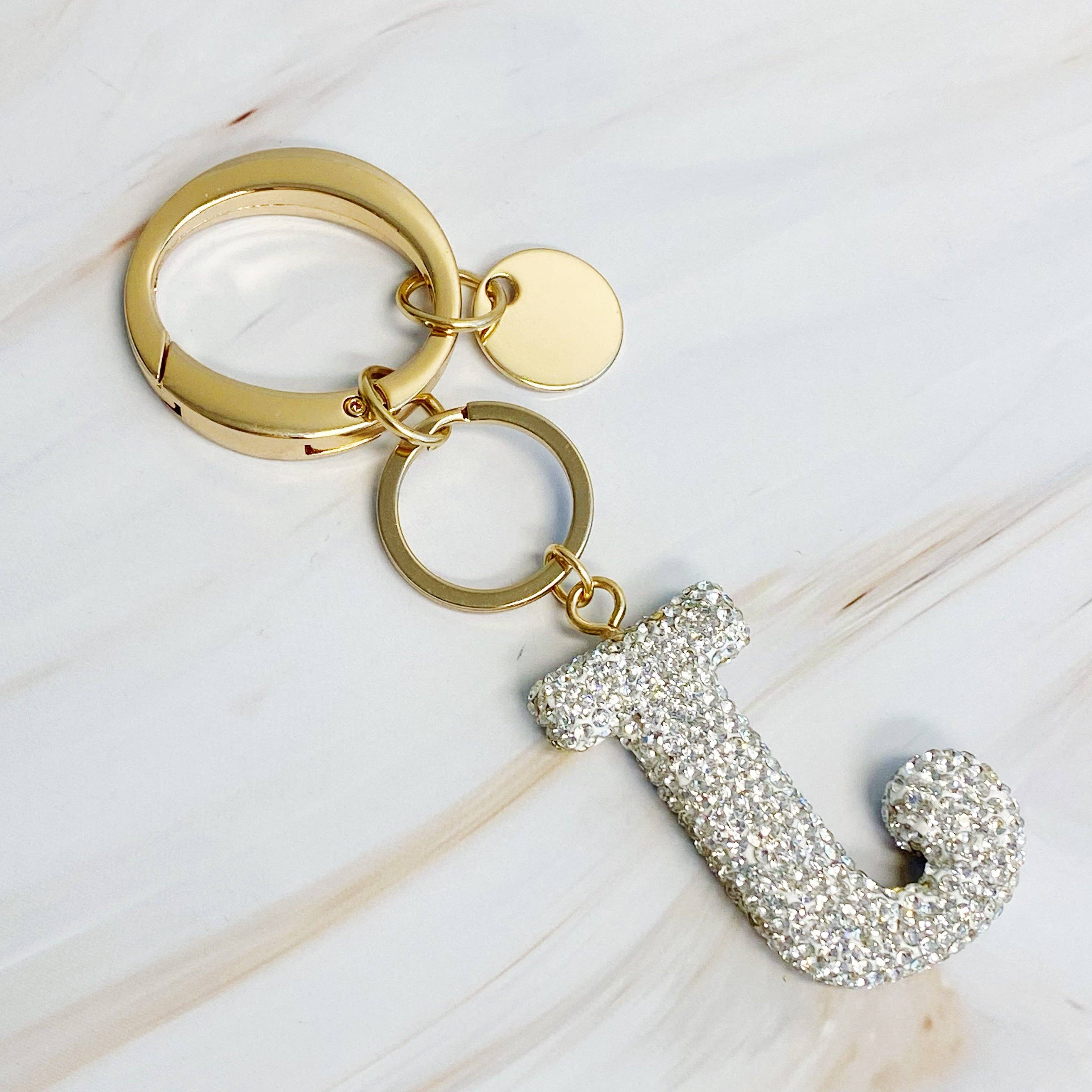Ellison+Young - Wholesale Keychain - Women's - It Girl Glam Initial Key Chain7