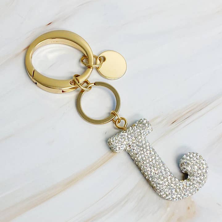Ellison+Young - Wholesale Keychain - Women's - It Girl Glam Initial Key Chain7