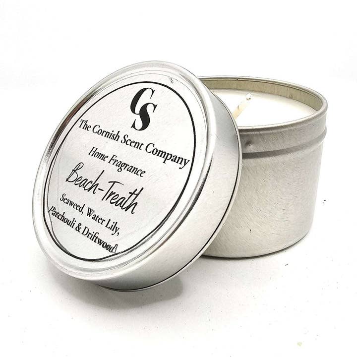 Single wick Beach candle for wholesale by The Cornish Scent Company